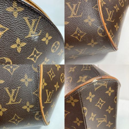  LOUIS VUITTON ルイヴィトン モノグラム エリプスMM M51126 ブラウン x ゴールド ハンドバッグ