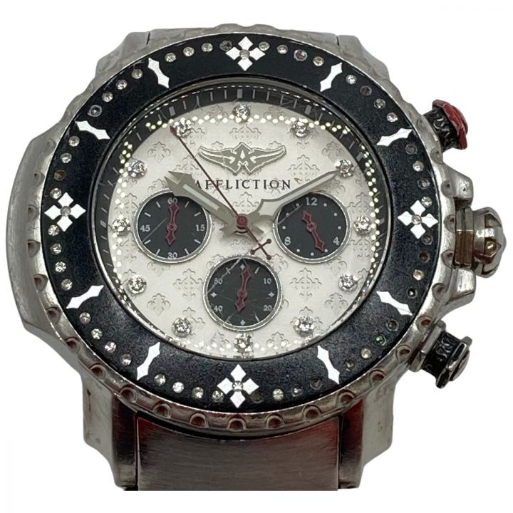 【中古】 AFFLICTION Viceroy Elite メンズ クォーツ 腕時計 ダメージ多 現状渡し ジャンク 全体的に状態が悪い