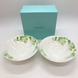 ◎◎ Tiffany & Co. ティファニー リーフボウル 2枚セット 食器 3121 3428 Aランク
