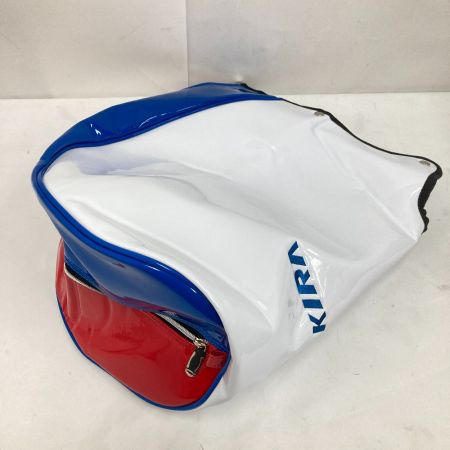  AKIRA キャディバッグ　白青赤 トリコロールカラー 9型 5kg 6分割