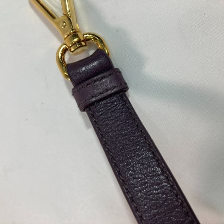  PRADA プラダ 2WAYバッグ パープル x ブラック x ゴールド ハンドバッグ ショルダーバッグ