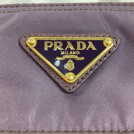  PRADA プラダ 2WAYバッグ パープル x ブラック x ゴールド ハンドバッグ ショルダーバッグ