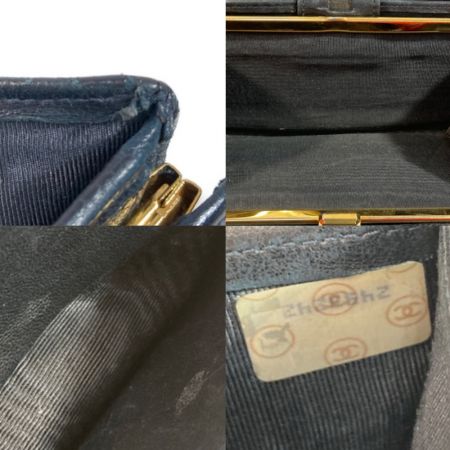  CHANEL シャネル マトラッセ 長財布 ブラック がま口 レディース