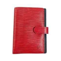 ◎◎ LOUIS VUITTON ルイヴィトン エピ アジェンダ PM　6穴 手帳カバー R20057 レッド Bランク