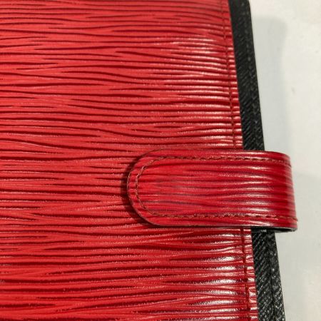  LOUIS VUITTON ルイヴィトン エピ アジェンダ PM　6穴 手帳カバー R20057 レッド