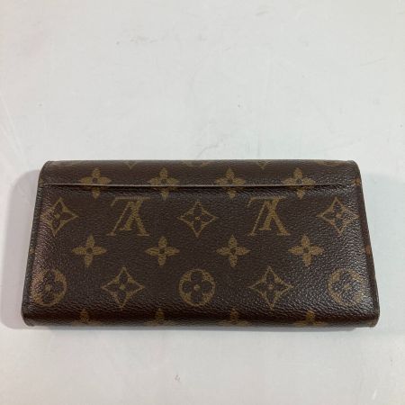  LOUIS VUITTON ルイヴィトン モノグラム ポルトフォイユ・サラ M60531 ブラウン x ゴールド 長財布