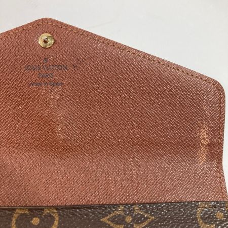  LOUIS VUITTON ルイヴィトン モノグラム ポルトフォイユ・サラ M60531 ブラウン x ゴールド 長財布