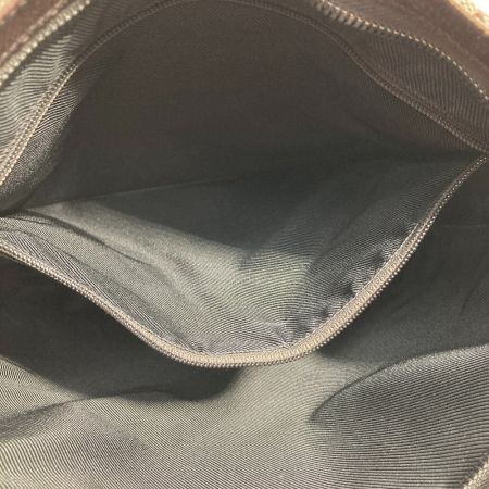  GUCCI グッチ ショルダーバッグ GGキャンバス 122791 ブラウン x シルバー