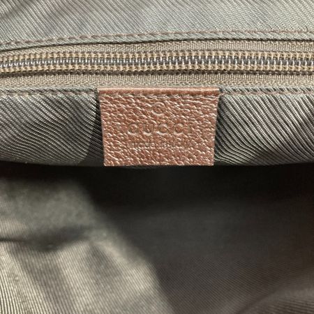  GUCCI グッチ ショルダーバッグ GGキャンバス 122791 ブラウン x シルバー