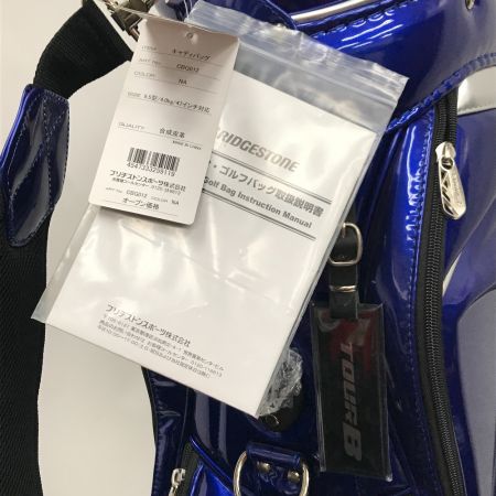  Bridgestone ブリヂストン TOUR B キャディバッグ 総エナメルモデル CBG012 ネイビー 9.5型 4.0kg 47インチ対応
