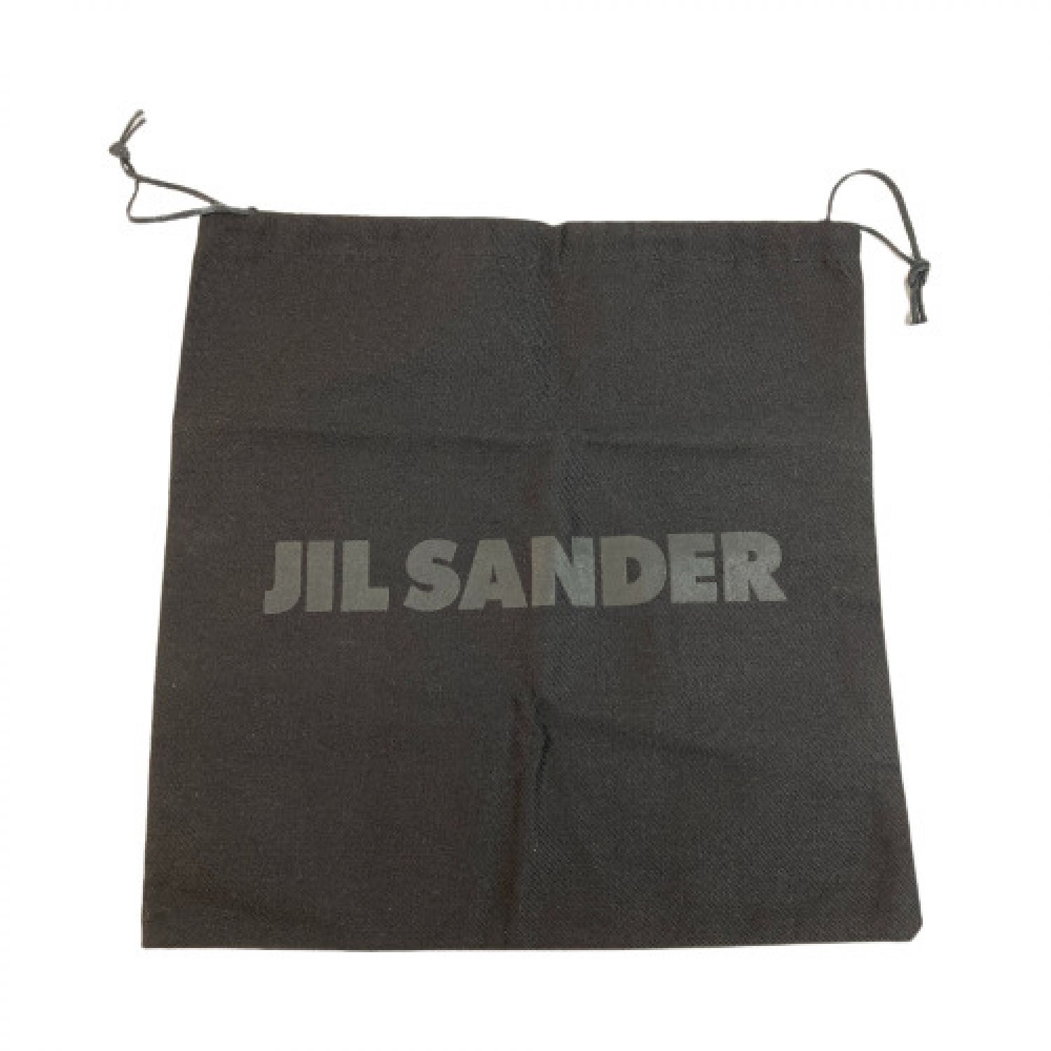 中古】 JIL SANDER ジルサンダー クラッチバッグ 保存袋付き ブラック