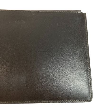  JIL SANDER ジルサンダー クラッチバッグ 保存袋付き ブラック x ゴールド セカンドバッグ