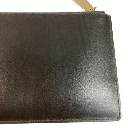  JIL SANDER ジルサンダー クラッチバッグ 保存袋付き ブラック x ゴールド セカンドバッグ