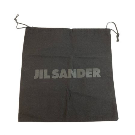  JIL SANDER ジルサンダー クラッチバッグ 保存袋付き ブラック x ゴールド セカンドバッグ