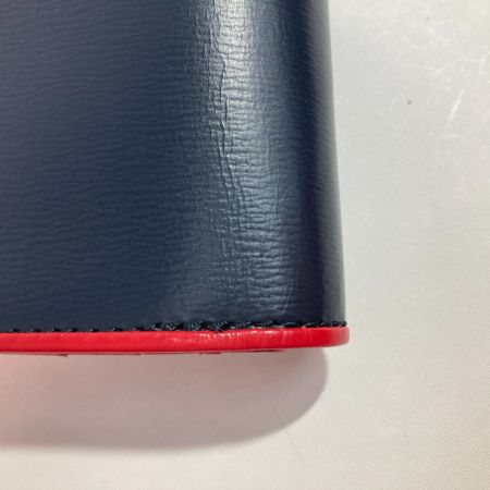  agnes b アニエスベ ２つ折り財布 がま口 EW04-01 ブラック×レッド x レッド