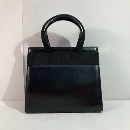  Ferragamo フェラガモ ハンドバッグ ヴァラリボン BA214178 ブラック x ゴールド ショルダーストラップ欠品