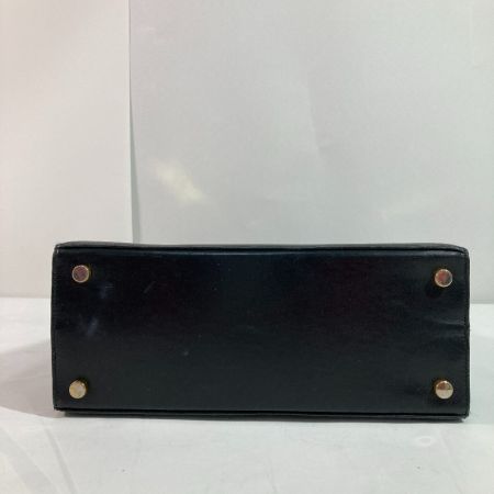  Ferragamo フェラガモ ハンドバッグ ヴァラリボン BA214178 ブラック x ゴールド ショルダーストラップ欠品