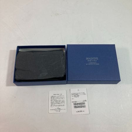  MAININI×BEAMS LIGHTS 財布 ３つ折り ブラック x グレー
