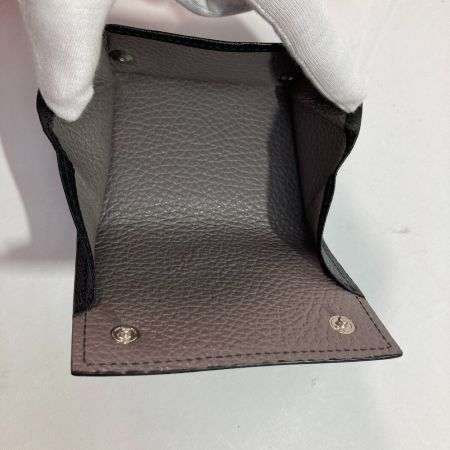  MAININI×BEAMS LIGHTS 財布 ３つ折り ブラック x グレー