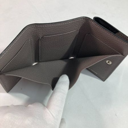  MAININI×BEAMS LIGHTS 財布 ３つ折り ブラック x グレー