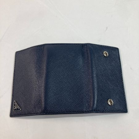  PRADA プラダ PORTACHIAVI GANCI キーケース 2PG222 BALTICO x シルバー ネイビー バルチコ