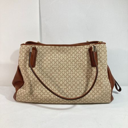  COACH コーチ ハンドバッグ F27902 ベージュ x ベージュ x ゴールド マディソンオプアート シグネチャー レディース