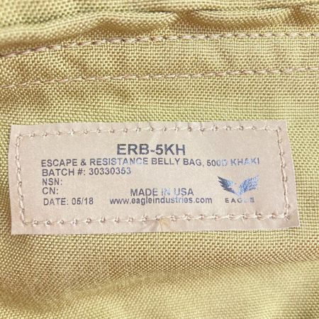  イーグルインダストリーズ エスケープ＆レジスタンス ベリーバッグ ERB-5KH カーキ