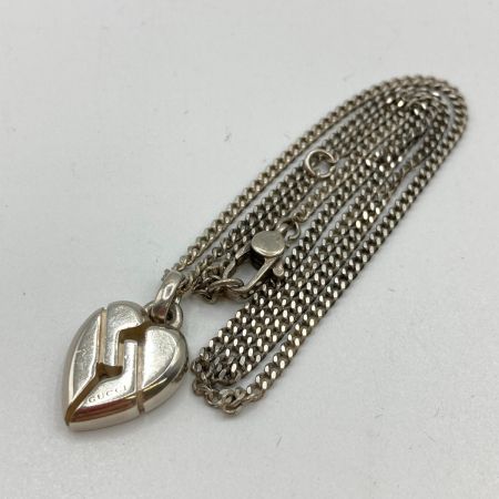  GUCCI グッチ ノット ハート ネックレス SILVER925