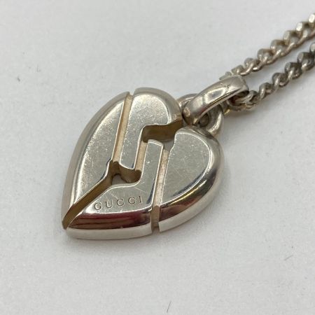 GUCCI グッチ ノット ハート ネックレス SILVER925
