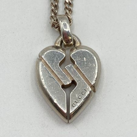  GUCCI グッチ ノット ハート ネックレス SILVER925
