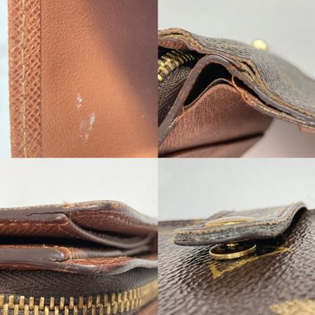  LOUIS VUITTON ルイヴィトン モノグラム コンパクトジップ  M61667 財布 イニシャル入り