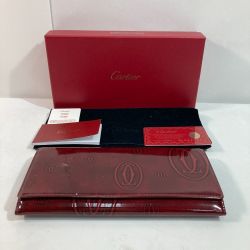 ◎◎ Cartier カルティエ 長財布 ハッピーバースデー L300722 ボルドー Bランク