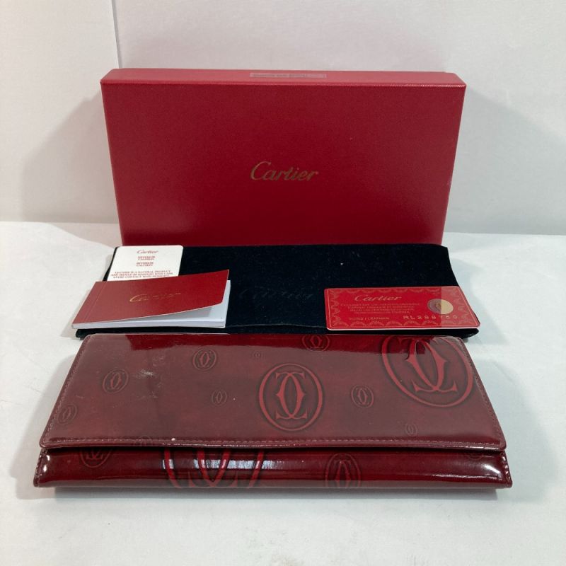 中古】 Cartier カルティエ 長財布 ハッピーバースデー L300722