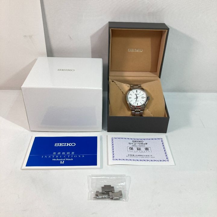 SEIKO セイコー プレサージュ ＳＡＲＸ０５５ 6R15-04A0 ホワイト x シルバー 自動巻き 腕時計  メンズ｜中古｜なんでもリサイクルビッグバン