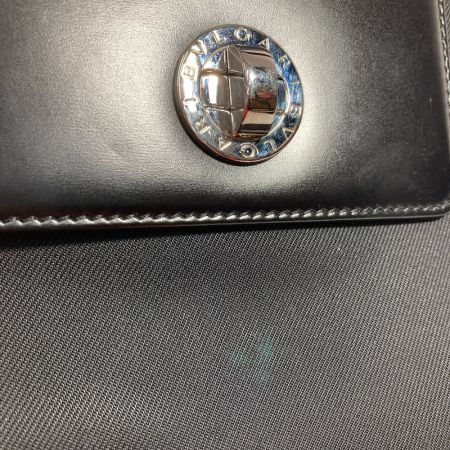  BVLGARI ブルガリ ハンドバッグ  ブラック x シルバー