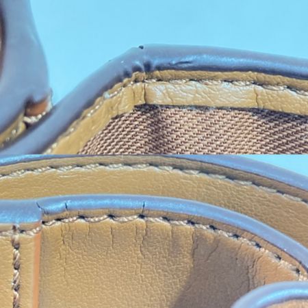  COACH コーチ 二つ折り財布 F54023 ベージュ×ブラウン x ブラウン シグネチャー レディース