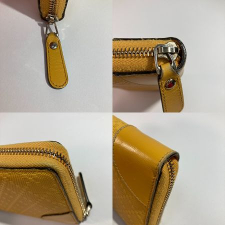  GUCCI グッチ ディアマンテ 長財布 ラウンドファスナー 354487・2184 イエロー x ブラウン x シルバー