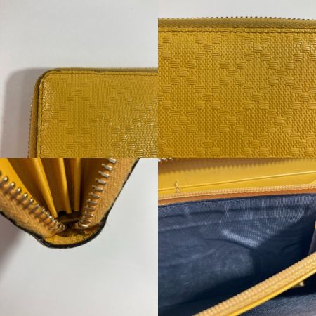  GUCCI グッチ ディアマンテ 長財布 ラウンドファスナー 354487・2184 イエロー x ブラウン x シルバー