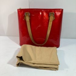 ◎◎ LOUIS VUITTON ルイヴィトン ヴェルニ ヒューストン トートバッグ M91385 レッド Bランク
