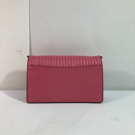  COACH コーチ クラッチバッグフォルドオーバー 27091 ショッキングピンク ポシェット ショルダーバッグ チェーン