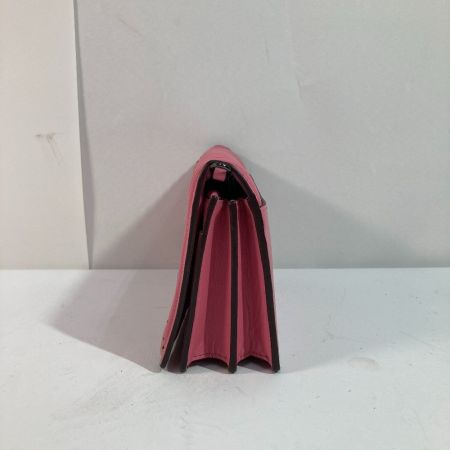  COACH コーチ クラッチバッグフォルドオーバー 27091 ショッキングピンク ポシェット ショルダーバッグ チェーン