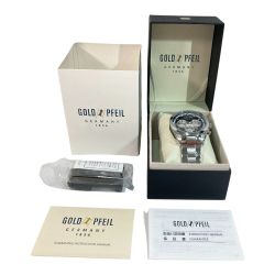 ◎◎ GOLD PFEIL G41006 ブラック クォーツ 腕時計 メンズ Sランク