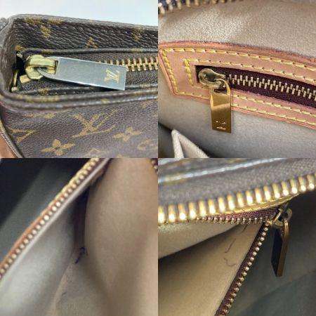  LOUIS VUITTON ルイヴィトン モノグラム ルーピングMM ショルダーバッグ M51146 ブラウン x ゴールド ハンドバッグ