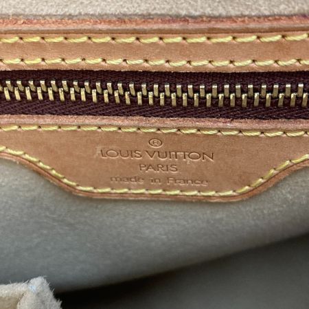  LOUIS VUITTON ルイヴィトン モノグラム ルーピングMM ショルダーバッグ M51146 ブラウン x ゴールド ハンドバッグ
