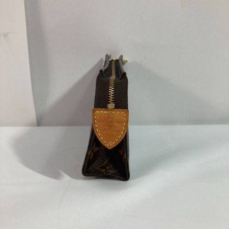  LOUIS VUITTON ルイヴィトン モノグラム ポシェット トワレット15 化粧ポーチ M47546 ブラウン x ゴールド コスメポーチ