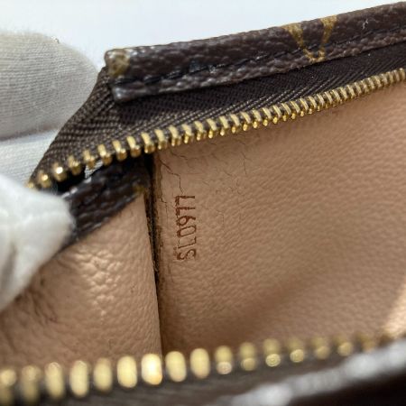  LOUIS VUITTON ルイヴィトン モノグラム ポシェット トワレット15 化粧ポーチ M47546 ブラウン x ゴールド コスメポーチ