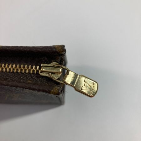  LOUIS VUITTON ルイヴィトン モノグラム ポシェット トワレット15 化粧ポーチ M47546 ブラウン x ゴールド コスメポーチ