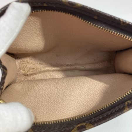  LOUIS VUITTON ルイヴィトン モノグラム ポシェット トワレット15 化粧ポーチ M47546 ブラウン x ゴールド コスメポーチ