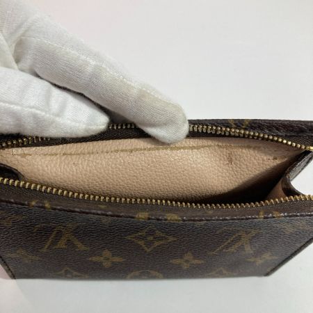  LOUIS VUITTON ルイヴィトン モノグラム ポシェット トワレット15 化粧ポーチ M47546 ブラウン x ゴールド コスメポーチ