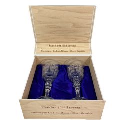 ◎◎ Laska Bohemiaglass ラスカ ボヘミアガラス ペアワイングラス PK/130/2 Aランク